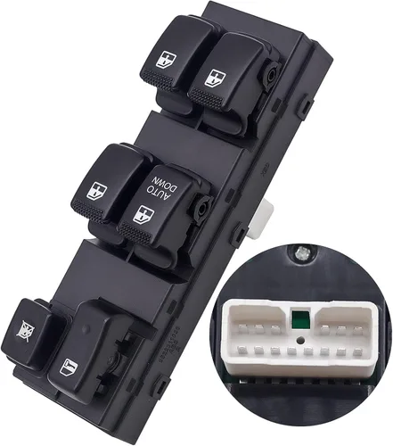 Vista 3 de Interruptor de ventana Master Power para Kia Sportage 2005-2010, reemplaza al OEM 93570-1F370, SW100