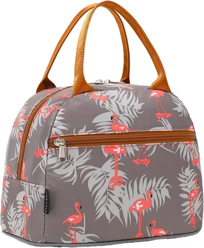 Vista 34 de Bolsa de almuerzo aislada FlowFly - Bolsa de asas organizadora para mujeres/hombres, Alpaca