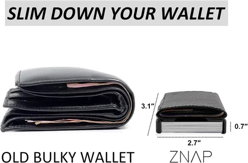 Vista 6 de Apple Airtag - Cartera para hombre, carbón claro, Cartera delgada