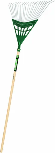 Vista 5 de Truper, rastrillo para jardín, profesional, de acero, Tru Tough - Rastrillo plástico para arbustos con cabeza de 20,32 cm