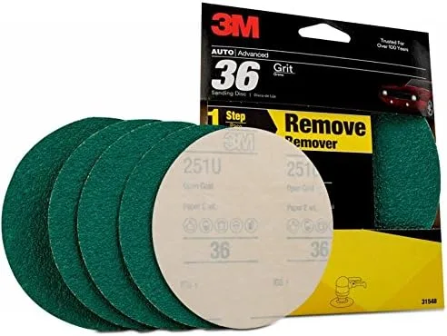 Vista 2 de 3 M 31548 Stikit Verde Corps 6" 36E Disco de grano (Pack de 20)