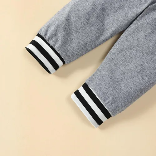 Vista 7 de Conjunto de mameluco y pantalones de manga larga para recién nacido, de algodón, para otoño e invierno
