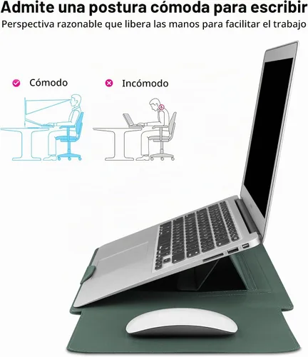 Vista 3 de HoYiXi Funda para laptop de 15.6 pulgadas, compatible con MacBook Pro de 16/15.4 pulgadas, MacBook Pro 15, Mac Air 15, funda impermeable suave de 15