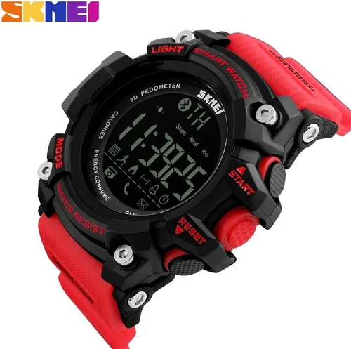 Vista 4 de FANMIS Reloj inteligente multifunción para hombre podómetro calorías digital militar deportivo Bluetooth para Android iPhone rastreador de actividad