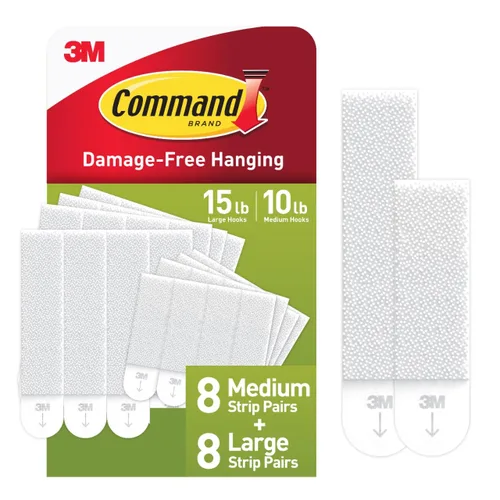 Vista 12 de Command 15 & 10 lb Assorted Picture Hanging Strips, 28 Pairs (56 Strips) (Pack of 2)