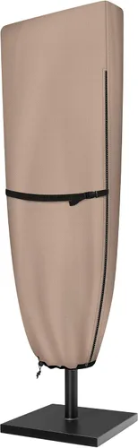 Vista 8 de ULTCOVER Cubierta de Sombrilla de Patio 600D Impermeable para Exteriores - Se Adapta a Sombrillas de Mercado de 7-10 Pies, Negro Negro-Mercado