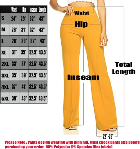 Vista 5 de Cemi - Pantalones de vestir de tiro alto para mujer