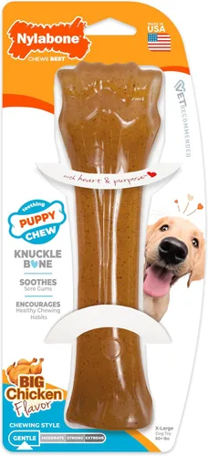 Vista 17 de Nylabone - Juguete masticable en forma de anillo para cachorros, juguetes para la dentición de cachorros, juguetes de enriquecimiento