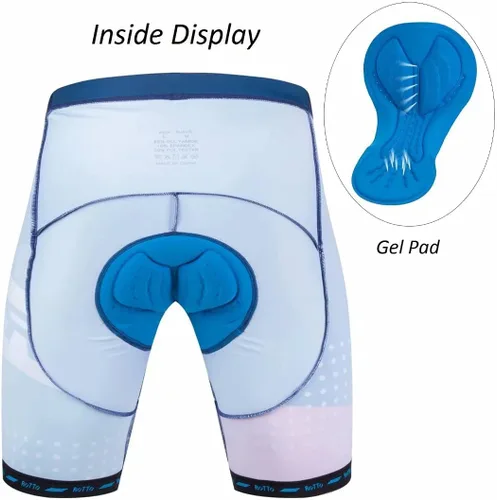 Vista 7 de ROTTO Conjunto de camiseta y pantalones cortos de ciclismo para hombre, ropa de ciclismo de manga corta y pantalones cortos acolchados