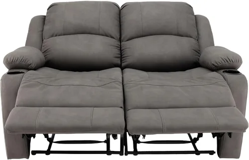 Vista 7 de Camper Comfort Asientos reclinables de pared de 58 pulgadas Sofá reclinable doble Sofá RV Asientos de teatro Muebles