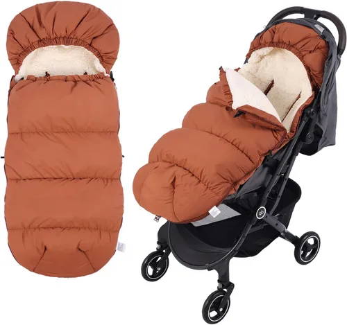 Vista 10 de Waterproof &Thicken Universal Stroller Cover Winter,Stroller Footmuff Bunting Bag for Warm Strollers Muff,Stroller Accessories for Baby Sleeping Bag