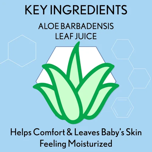Vista 5 de Aveeno Baby Toallitas sensibles con aloe y extracto de avena natural para cara, parte inferior, manos y cuerpo, pH equilibrado, hipoalergénico