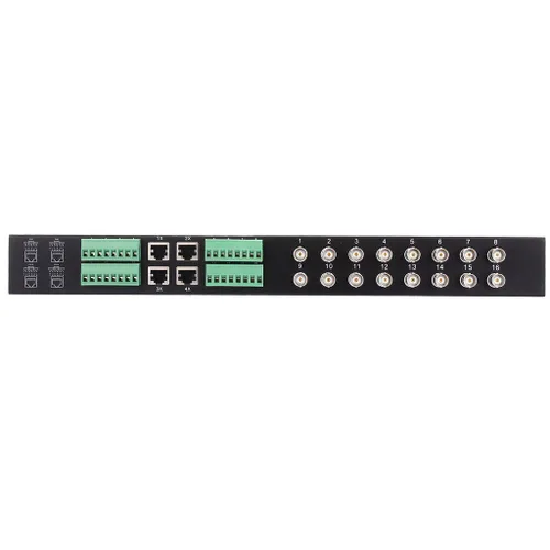 Vista 3 de Balun de video pasivo de 16 canales, convertidor de transceptor BNC a RJ45 para sistemas de cámaras de seguridad CCTV, compatible con cable CAT5