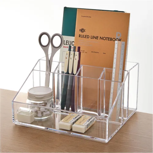 Vista 13 de STORi Chloe - Organizador de cajones transparente que ahorra espacio (4 cajones altos) para organizar suministros de oficina, cocina, belleza