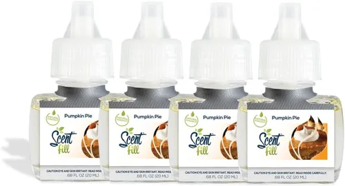 Vista 30 de Scent Fill Ambientador enchufable de sidra de manzana, 4 recambios de aceite perfumado