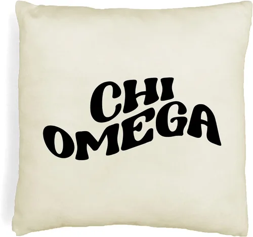 Vista 38 de sockprints Mod Alpha Chi Omega - Funda de almohada de 18 x 18 pulgadas, fundas de almohada de hermandad de mujeres - Almohada decorativa