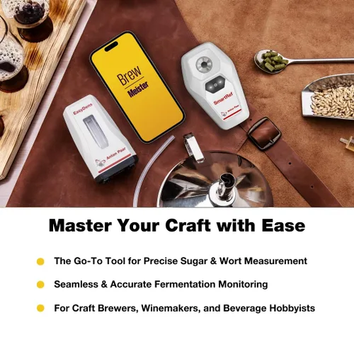 Vista 3 de SmartRef Refractómetro Digital de Anton Paar – Medidor de Brix y Mosto de Alta Precisión para Elaboración de Cerveza, Vinificación, Fermentación