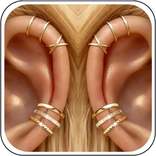 Vista 15 de Ear Cuffs Non Piercing Ear Cuff Earrings for Teen Girl Gifts Trendy Stuff