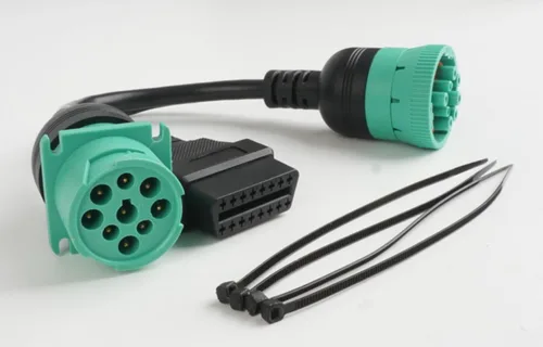 Vista 4 de Cable divisor J1939 macho a J1939 hembra y OBD2 (1 pieza)