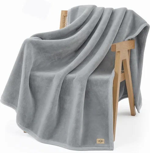 Vista 20 de UGG Coco - Manta acogedora para sofá y cama, 50 x 70 pulgadas, color negro (tinta)