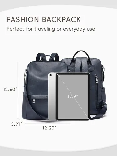 Vista 2 de CLUCI Mochila Bolso para Mujeres de Cuero PU Antirrobo Grande de Diseñador de Moda Bolsa de Viaje Bolsos de Hombro para Damas Purse