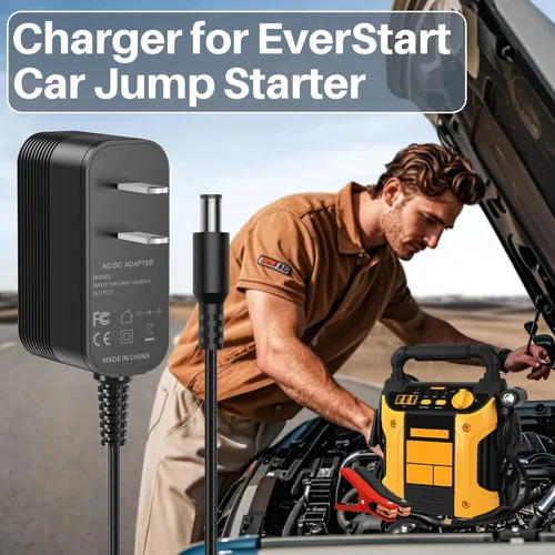 Vista 3 de Cable de alimentación de 12V CC para cargador de batería de arranque de EverStart Maxx Compatible con Ever Start Max J7CCE J7CE 800A 800 pico