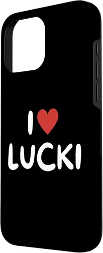 Vista 30 de Funda con corazón rojo para iPhone 16 I Love Lucki