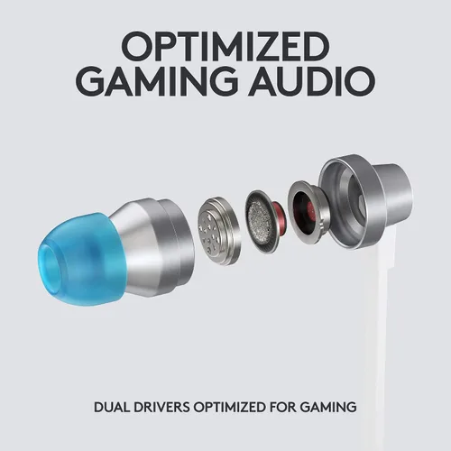 Vista 4 de Logitech G Auriculares 333 VR para Oculus Quest 2 - Listo para Oculus - Cable y correas de longitud personalizada - Audio de controlador dual