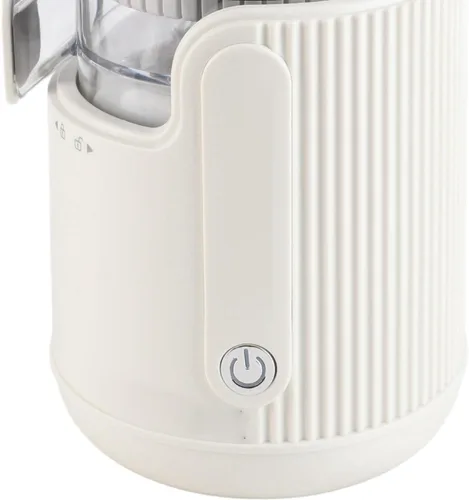 Vista 7 de CHICIRIS Exprimidor eléctrico recargable por USB, extractor de jugo, motor de 360 grados para limón naranja cítrico DC7.4V, boquilla a prueba