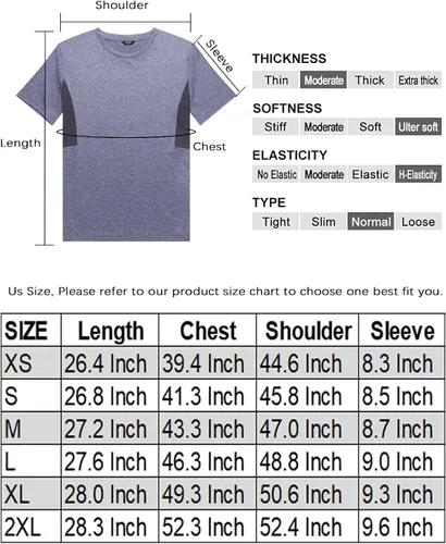 Vista 6 de COOFANDY Paquete de 3-5 camisetas de entrenamiento para hombre manga corta gimnasio culturismo musculación secado rápido fitness