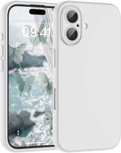 Vista 10 de SUPFINE - Funda diseñada para iPhone 12, silicona líquida premium con [forro de microfibra suave antiarañazos][protección de cámara mejorada], funda