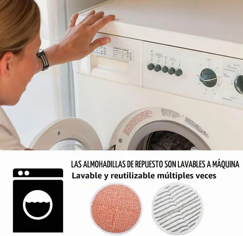 Vista 6 de Almohadillas de repuesto para trapeador Bissell Spinwave: 10 almohadillas para Bissell Spinwave, Spin Wave, Crosswave Expert/Pet/Wireless Hard Floor