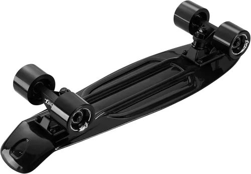 Vista 5 de Patineta KMX 55.8 y 68.5 cm, tabla mini cruiser clásica para niños, niñas, estudiantes, adultos, adolescentes, tabla mini cruiser para principiantes