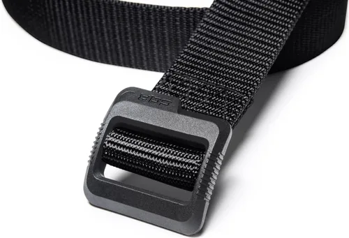 Vista 2 de CQR - cinturón táctico, cinturón resistente estilo militar, correa de malla EDC con hebilla de liberación rápida Paquete de 2 Dura Nylon Negro