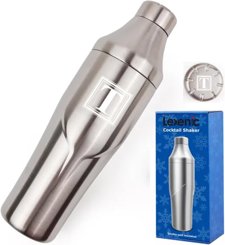 Vista 26 de Lexenic - Coctelera con tapa de medición - Aislada al vacío (Mariposa gris)