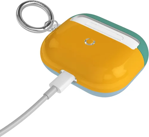 Vista 29 de Casely Funda compatible con AirPods 3 All Smiles Funda para AirPods con adhesivo de cara sonriente