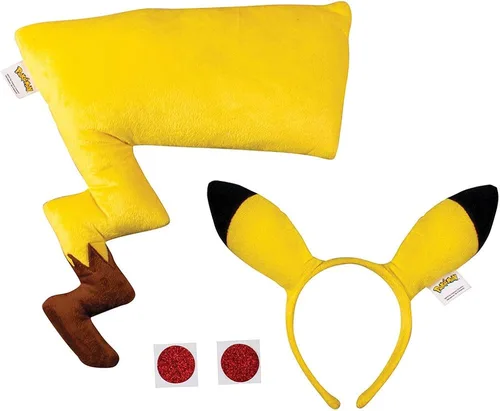 Vista 4 de Disguise Kit de diadema y cola de Pokémon Pikachu, Amarillo