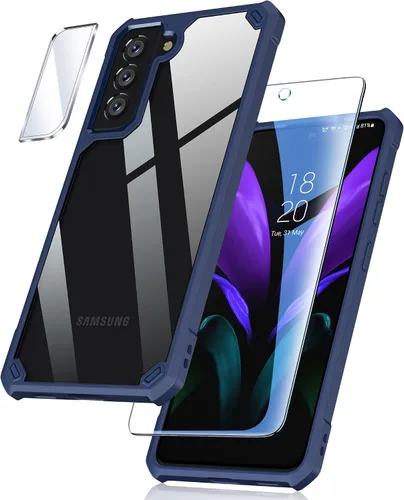 Vista 32 de Uyiton Protector de lente de cámara para Samsung Galaxy Z Fold 7 - Cubierta de pantalla trasera de vidrio templado de grado militar