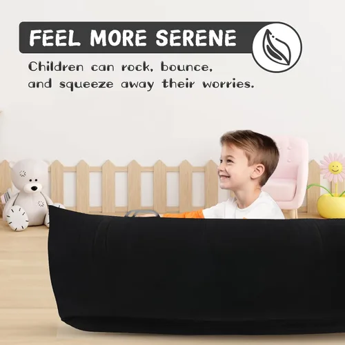 Vista 5 de Peapod - Silla sensorial de 60 pulgadas, cápsula sensorial inflable para autismo, proporciona terapia de alivio sensorial para niños a partir de 3