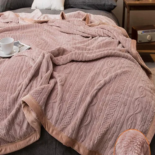 Vista 17 de Funda de cama, sofá de siesta, manta ligera y acogedora para el hogar, manta de franela suave reversible lavable