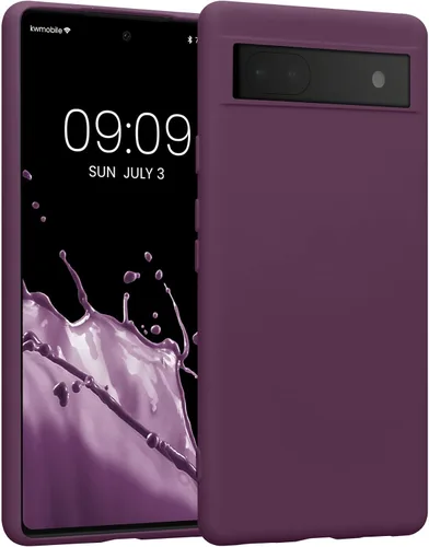 Vista 14 de kwmobile Funda compatible con Google Pixel 6a - Funda protectora delgada de silicona TPU - Arctic Night