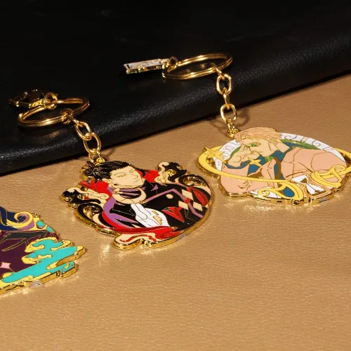 Vista 5 de SONGCHANGJEWELRY JJK - Llavero Satoru Figura de anime esmaltado Llavero de joyería para hombres y mujeres