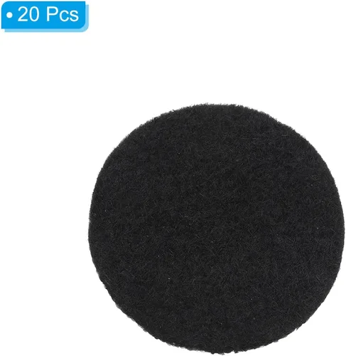 Vista 3 de PATIKIL Almohadilla de quemador de incienso de 1.8 pulgadas de diámetro, paquete de 20 soportes de incienso de aluminio negro para recoger cenizas