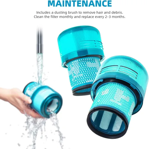 Vista 9 de Filtro Dyson V15, paquete de 1 unidad Filtro de repuesto True HEPA premium compatible con Dyson V15 Detect, V15 Detect Absolute, V15 Submarine