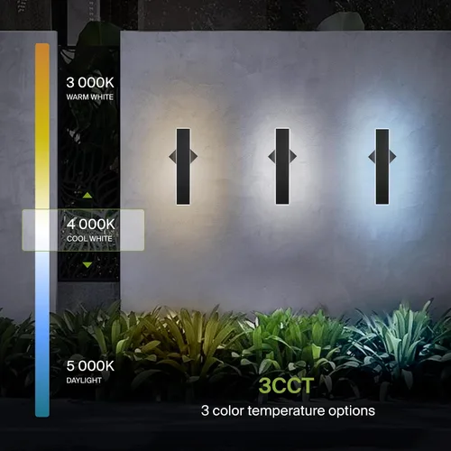 Vista 5 de ASD Lámpara LED de montaje en pared de 18 pulgadas de largo, aplique lineal para exteriores e interiores 3CCT, regulable, impermeable
