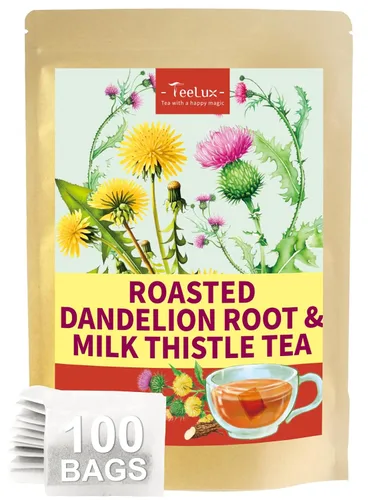 Vista 8 de TeeLux - Bolsas de té de cebada, sabor a nuez y tostado, sin cafeína, 0.07 oz x 50 bolsas Té de grano de cebada asada con aroma a nuez, sin