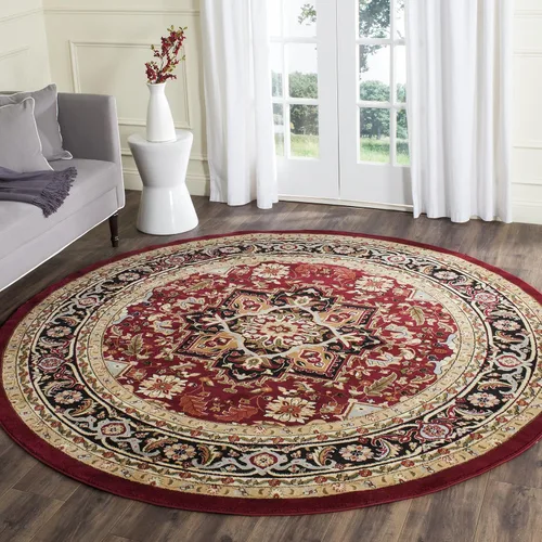 Vista 9 de SAFAVIEH Colección Lyndhurst Alfombra Decorativa - 2'3" x 4', marfil y rojo, diseño oriental tradicional, no desprende pelusa y de fácil cuidado
