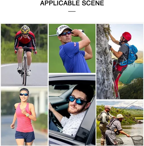 Vista 5 de GAOXIN Gafas de sol punk para hombre y mujer, gafas de sol deportivas al aire libre (color C, tamaño 1)