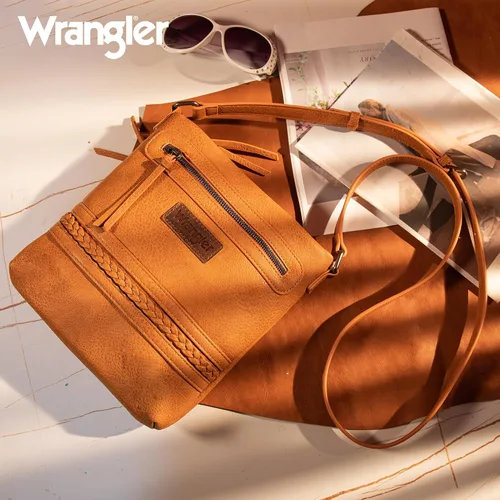 Vista 2 de Wrangler Bolsos cruzados para mujer, bolso tejido a mano del oeste