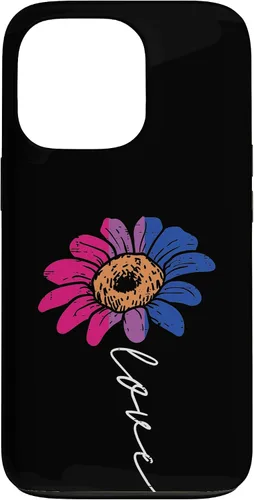 Vista 10 de Funda para iPhone 16 Love Sunflower Floral LGBTQ Bisexual Flag Gay Pride Ally Bi